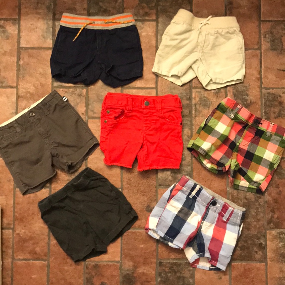 7 pc BUNDLE Splendid & Baby GAP Shorts ~ 6-12 mos